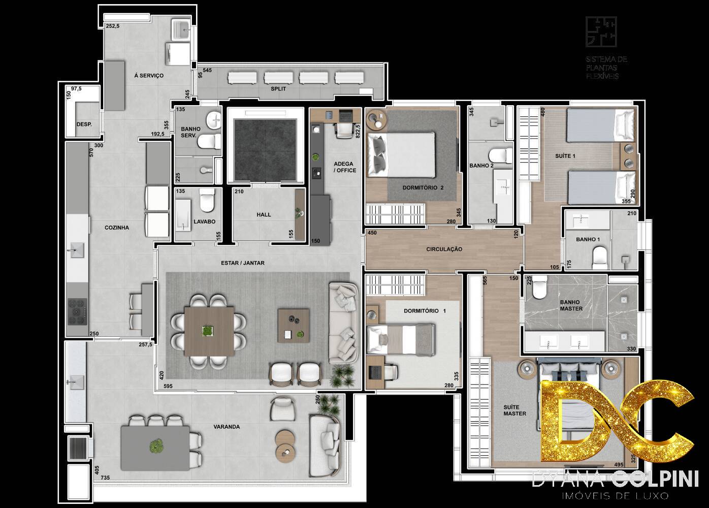 Apartamento à venda com 4 quartos, 193m² - Foto 8