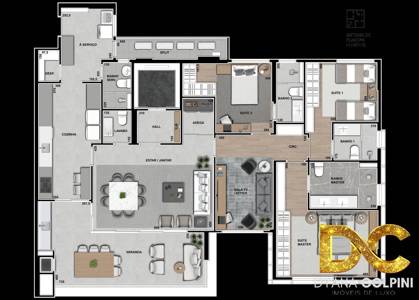 Apartamento à venda com 4 quartos, 193m² - Foto 9